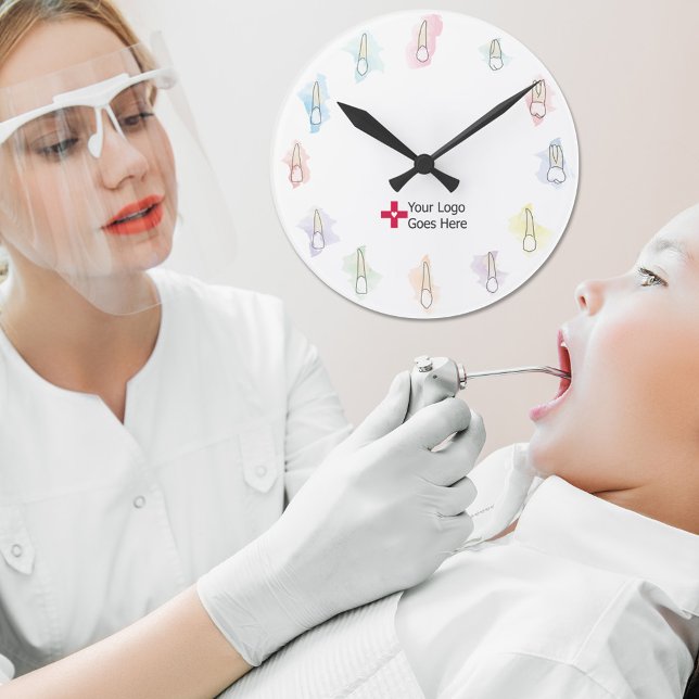 Logotyp för vattenfärgsverktyget Tandfärgad Anpass Rund Klocka (Skapare uppladdad)