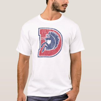 Logotyp för vintage D T-shirt