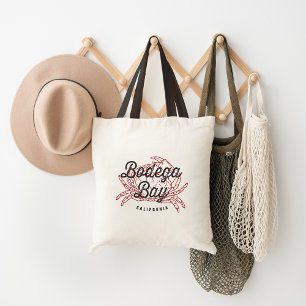 Logotyp för Vintage i Kalifornien i Bodega Bay Tygkasse