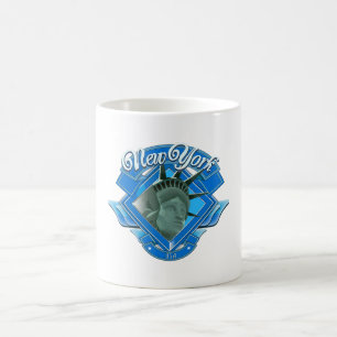 Logotyp för vintageNew York frihet Kaffemugg