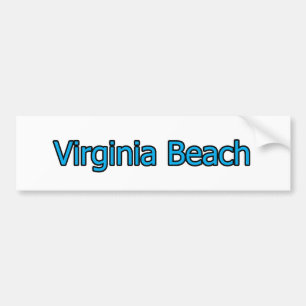 Logotyp för Virginia Beach Text Bildekal