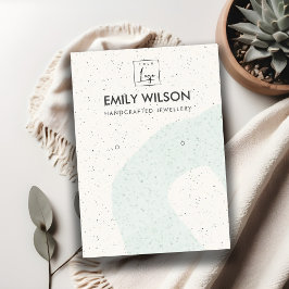 LOGOTYP FÖR VISNING AV  FÖR abstrakt AV AQUA BLUE  Visitkort