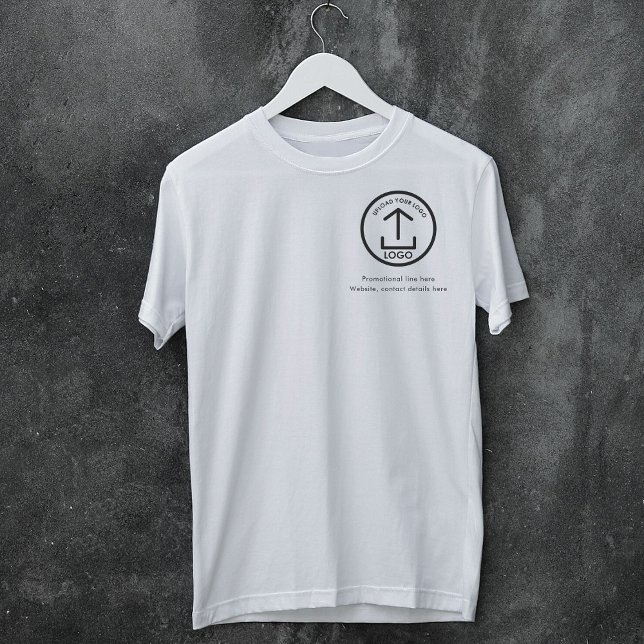 Logotyp för vit enkel Professionell - Business T Shirt (White Simple Professional Business Logo Text T-Shirt)