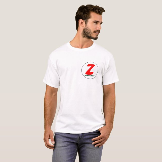 Logotyp för z-generationT-tröja T-shirt (Hel framsida)