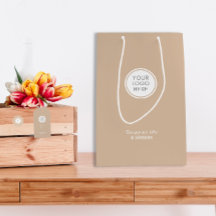 Logotyp Företag | Beige Företag Minimalistisk