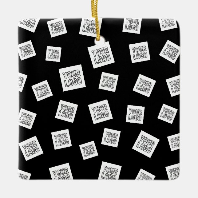 Logotyp, foto eller annan bild | Slumpmässig place Julgransprydnad Keramik (Framsida)