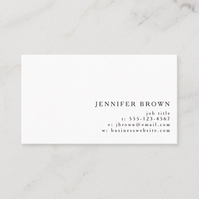 Logotyp Foto Enkel Modern Minimal Professionell Visitkort (Framsida)