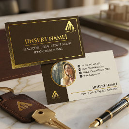 Logotyp & Foto Modern Minimalist Realtor Mäklare A Visitkort