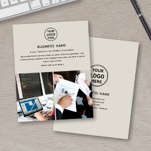Logotyp Foto Modern Professionell Business Flyer
