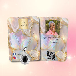 Logotyp fotoagate opal guld earring jewelry-foto visitkort
