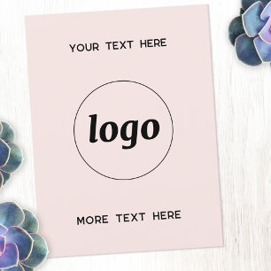 Logotyp Främjande av Rosa för företag Vykort