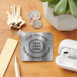 Logotyp Främjande av Silver Nyckelring