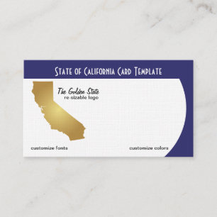 Logotyp Golden State of California Visitkort