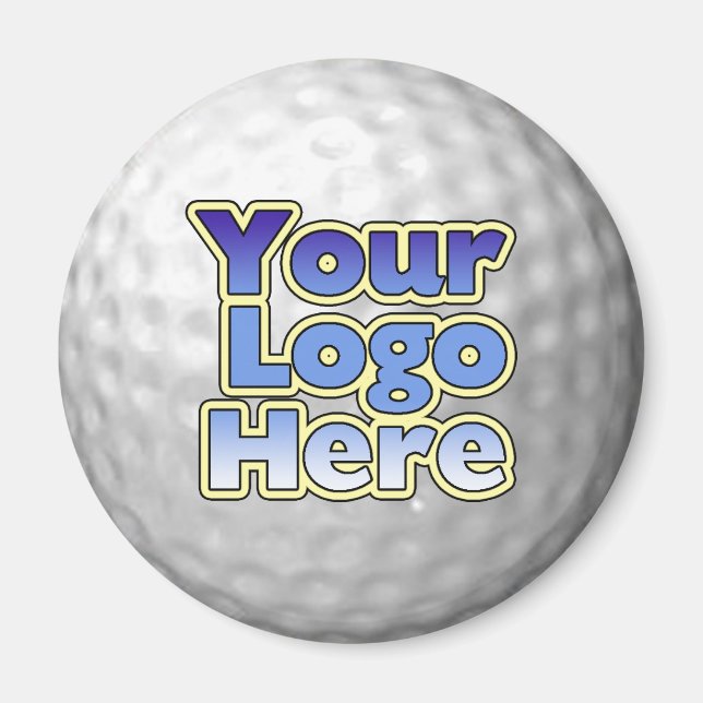 Logotyp Golf Boll Magnet (Framsidan)