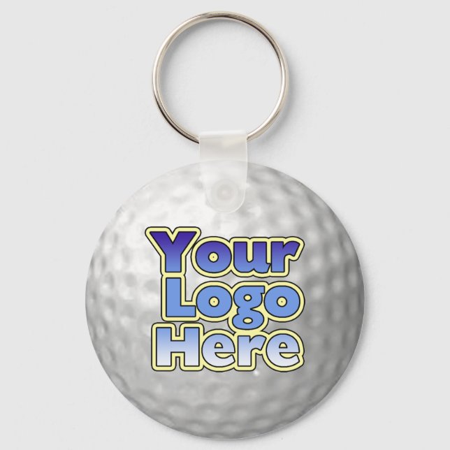Logotyp Golf Boll Nyckelring (Framsida)
