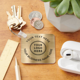 Logotyp Guld Nyckelring