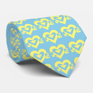 Logotyp, Gult och blåhalsband i kärlek Slips