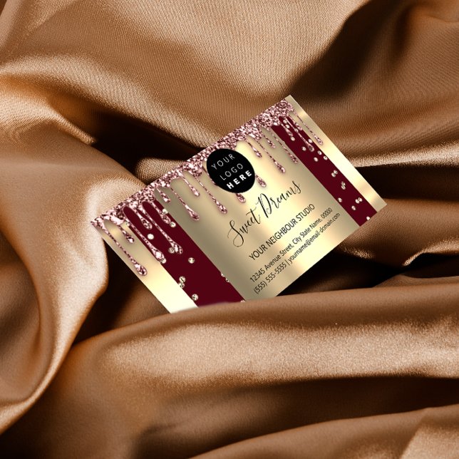 Logotyp Hair Makeup Nagel Drifts SPA QR Code Burgu Visitkort (Skapare uppladdad)