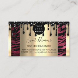 Logotyp Hair Makeup Nagel Drifts SPA QRCode Burgun Visitkort