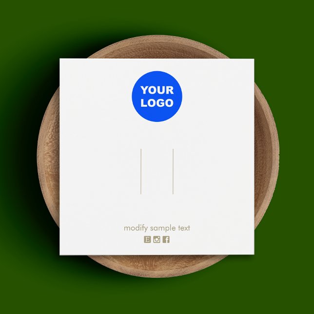 Logotyp Hair-medföljande Social-medieikonVisning Fyrkantigt Visitkort (Skapare uppladdad)