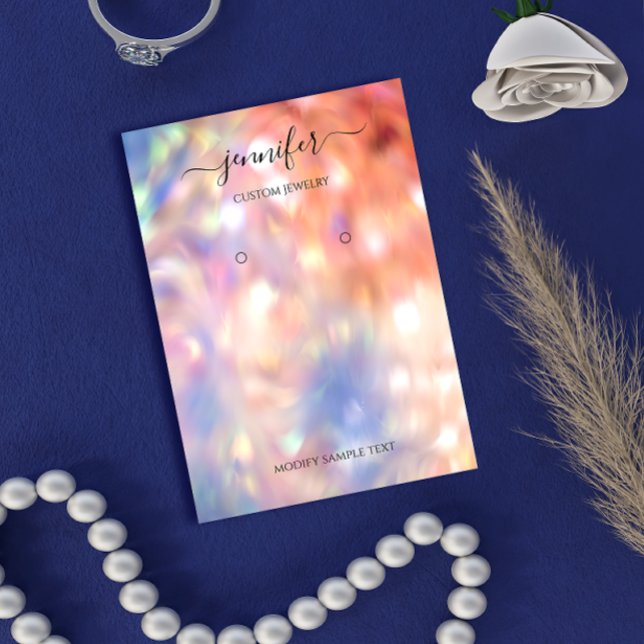 Logotyp Handmade Juvelry Card HoloGraph Ro Visitkort (Skapare uppladdad)