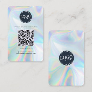 Logotyp Holografisk QR-kod Social Media-webbplats Visitkort