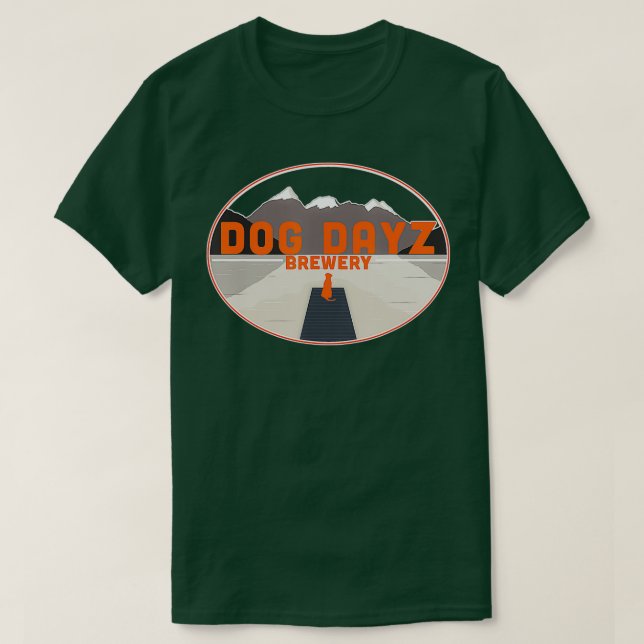 Logotyp Hund Dayz Brewery T Shirt (Design framsida)