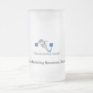 Logotyp-huvudsaklig logotyp för elitutbyte, frostat ölglas