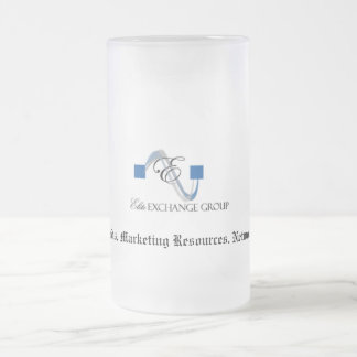 Logotyp-huvudsaklig logotyp för elitutbyte, frostat ölglas
