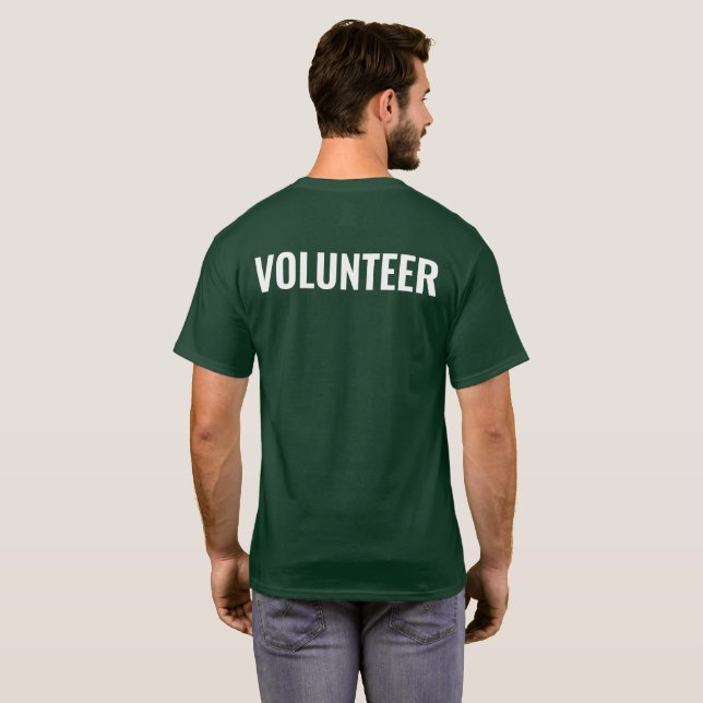 Logotyp i bröstficka volontär bak t shirt (Hel baksida)