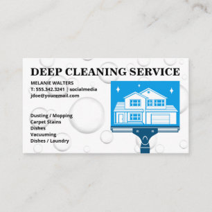 Logotyp i hemmet Soap Bubbles Visitkort