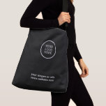 Logotyp i svartvitt - säljfrämjande åtgärder axelväska<br><div class="desc">En affärsmodell för anpassningsbar i elegant papper kopp i ett modernt minimalistiskt stil som lätt kan uppdateras med företagets logotyp och företagsslagord eller företagsinformation. Om du behöver hjälp med att anpassa den här produkten kontaktar du mig med hjälp av meddelandeknappen och jag kommer att vara lycklig för att hjälpa till....</div>