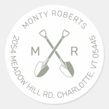 Logotyp Initialer Grönt | Etikett för returadress