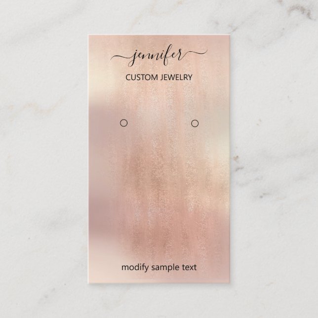 Logotyp Juvelry Card Social Media Ro  Visitkort (Framsida)