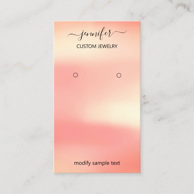 Logotyp Juvelry Card Social Media Ro  Visitkort (Framsida)