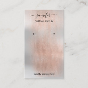 Logotyp: Juvelry Card Social Media Silver Grått R Visitkort