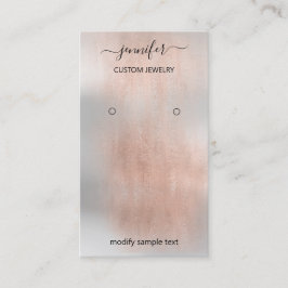 Logotyp: Juvelry Card Social Media Silver Grått Ro Visitkort