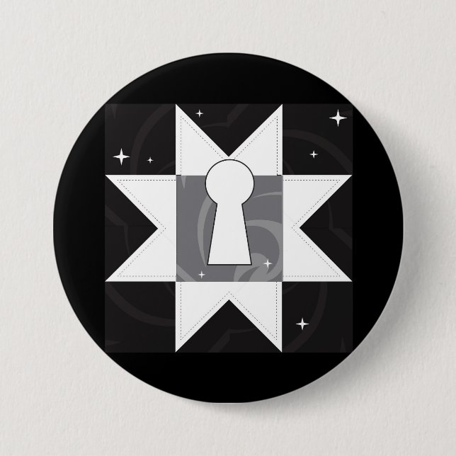 Logotyp knapp -The Forgotten Rooms Quilt along (Framsida)