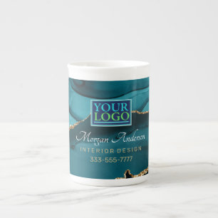 Logotyp/konst/foto, Elegant, helagat och Guld La Benporslin Mugg