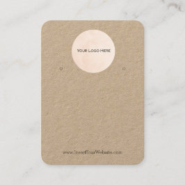 Logotyp Kraft Earring Visning Card-innehavare Visitkort