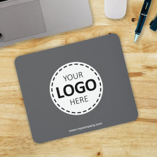 Logotyp Ladda upp modernt enkelt Grått Musmatta