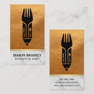 Logotyp   Läder   Marble Visitkort