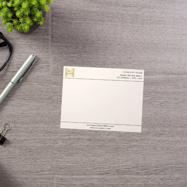 Logotyp letterhead anteckningsblock (Skapare uppladdad)