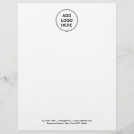 Logotyp Letterhead Business Stationary-mall Brevhuvud