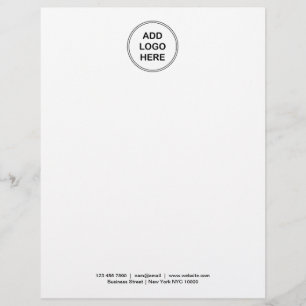 Logotyp Letterhead Business Stationary-mall Brevhuvud