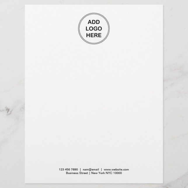 Logotyp Letterhead Business Stationary-mall Brevhuvud (Framsida)