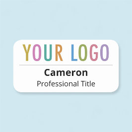 Logotyp Magnetic för Business Employee Namn bricka Namnbricka