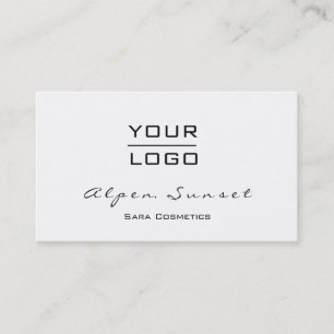 Logotyp Makeup Artist Black White Visitkort