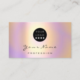 Logotyp Makeup Artist Hair Nagel Abstrakt Lila Lux Visitkort