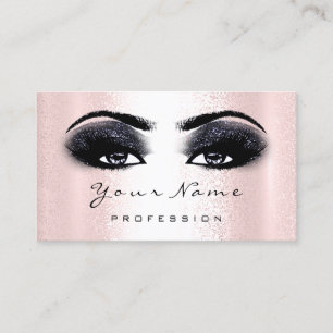 Logotyp Makeup Artist Professionell Navy Black Las Visitkort